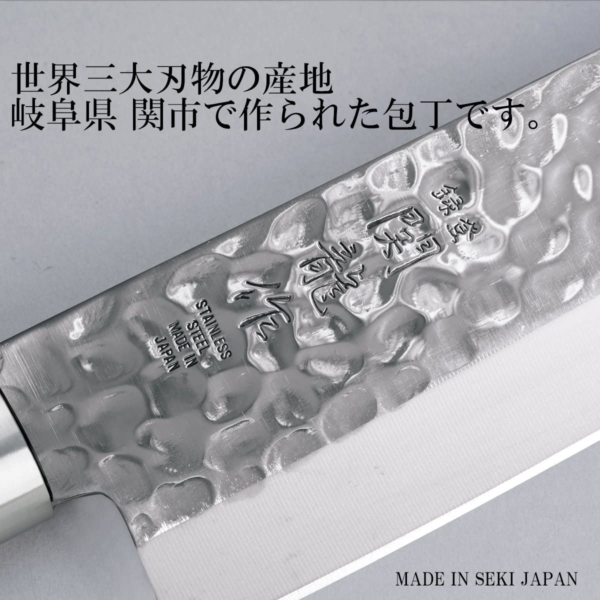 Coltello Giapponese SekiRyu Sashimi martellato con manico in ABS